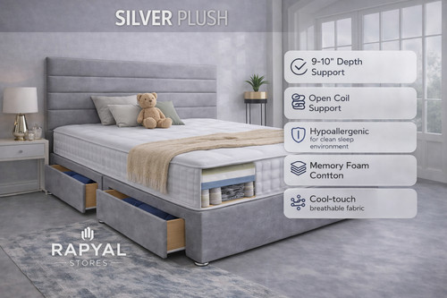 Luxury plush divan bed set - luxury,
