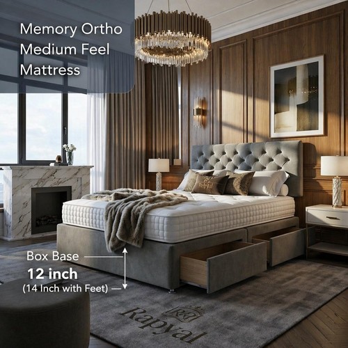 Luxury memory divan - luxury, bed