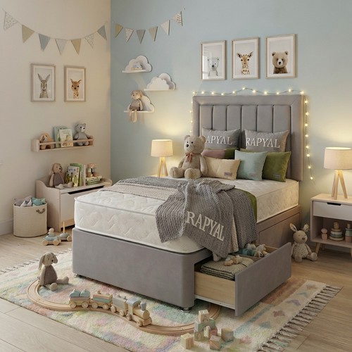 Single divan bed set - bed, 3ft