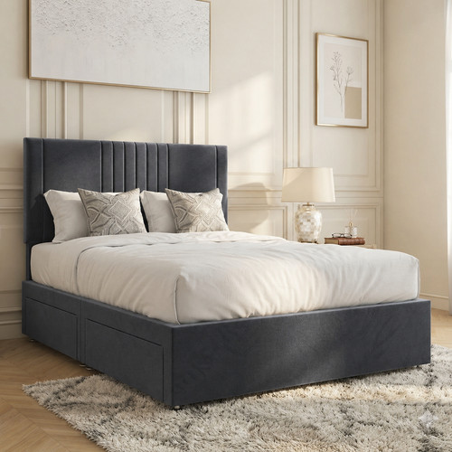 Plush divan base bed - plush, set